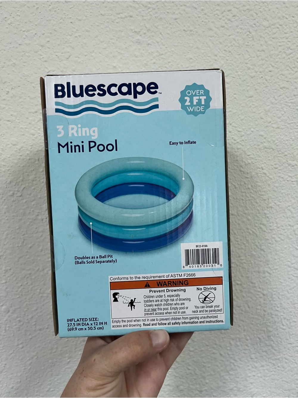 3-Ring Mini Pool - Blue - Picture 2 of 2